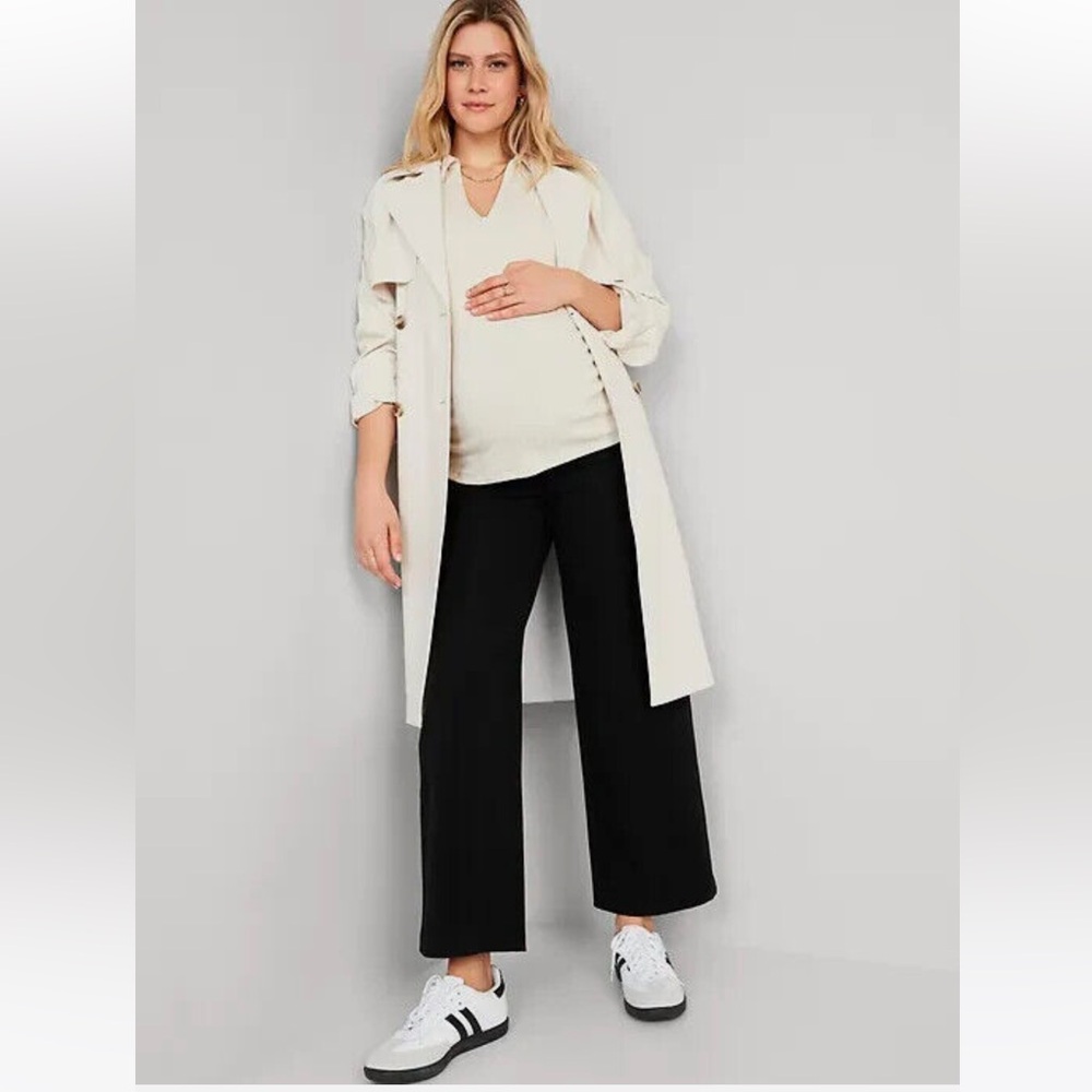 Old Navy Maternity Full Panel Pixie Wide-Leg Pants